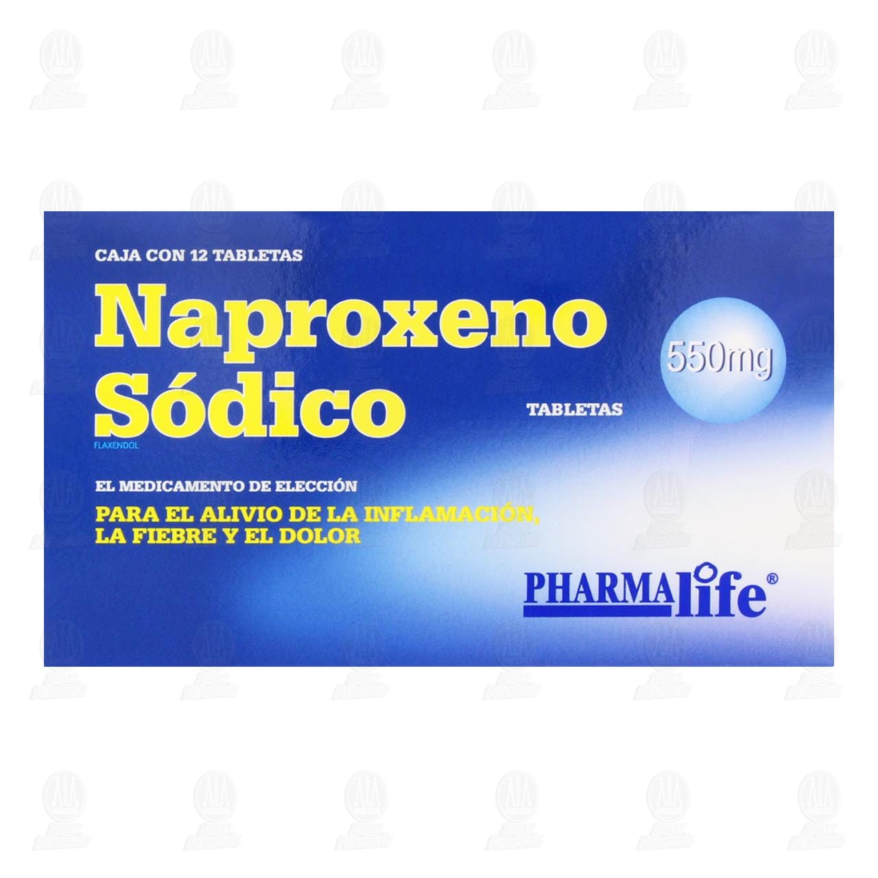 Naproxeno S&oacute;dico 550 mg, 12 Tabletas Pharmalife. image number 1