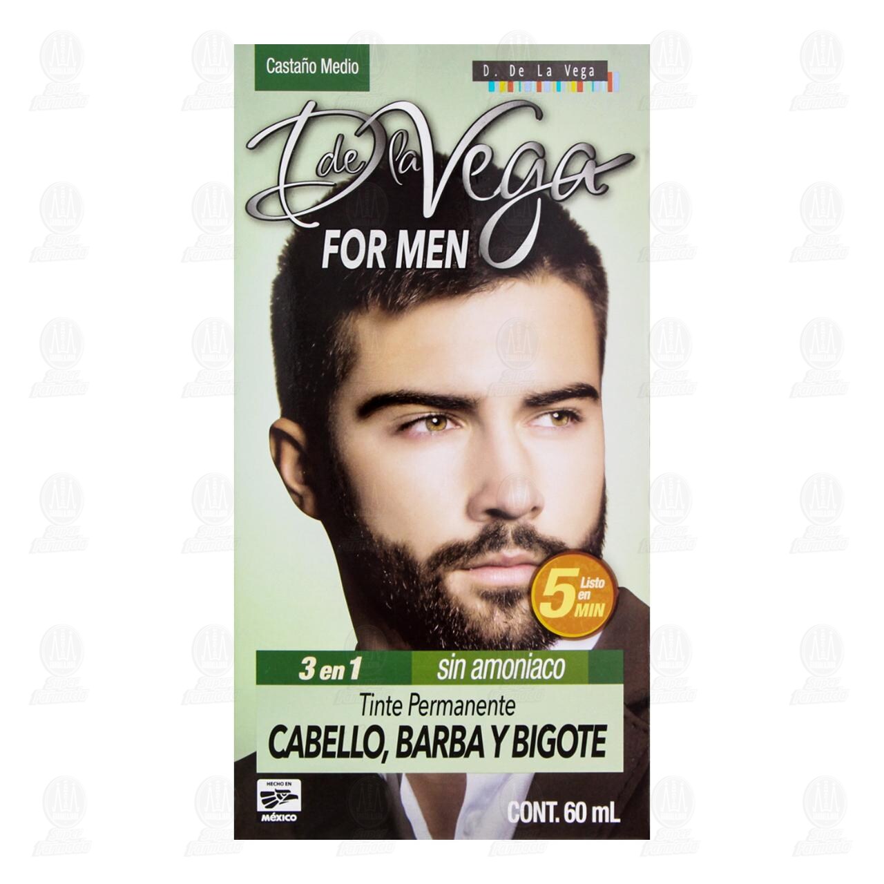 Tinte D de la Vega For Men Casta&ntilde;o Medio, 1 pz. image number 1