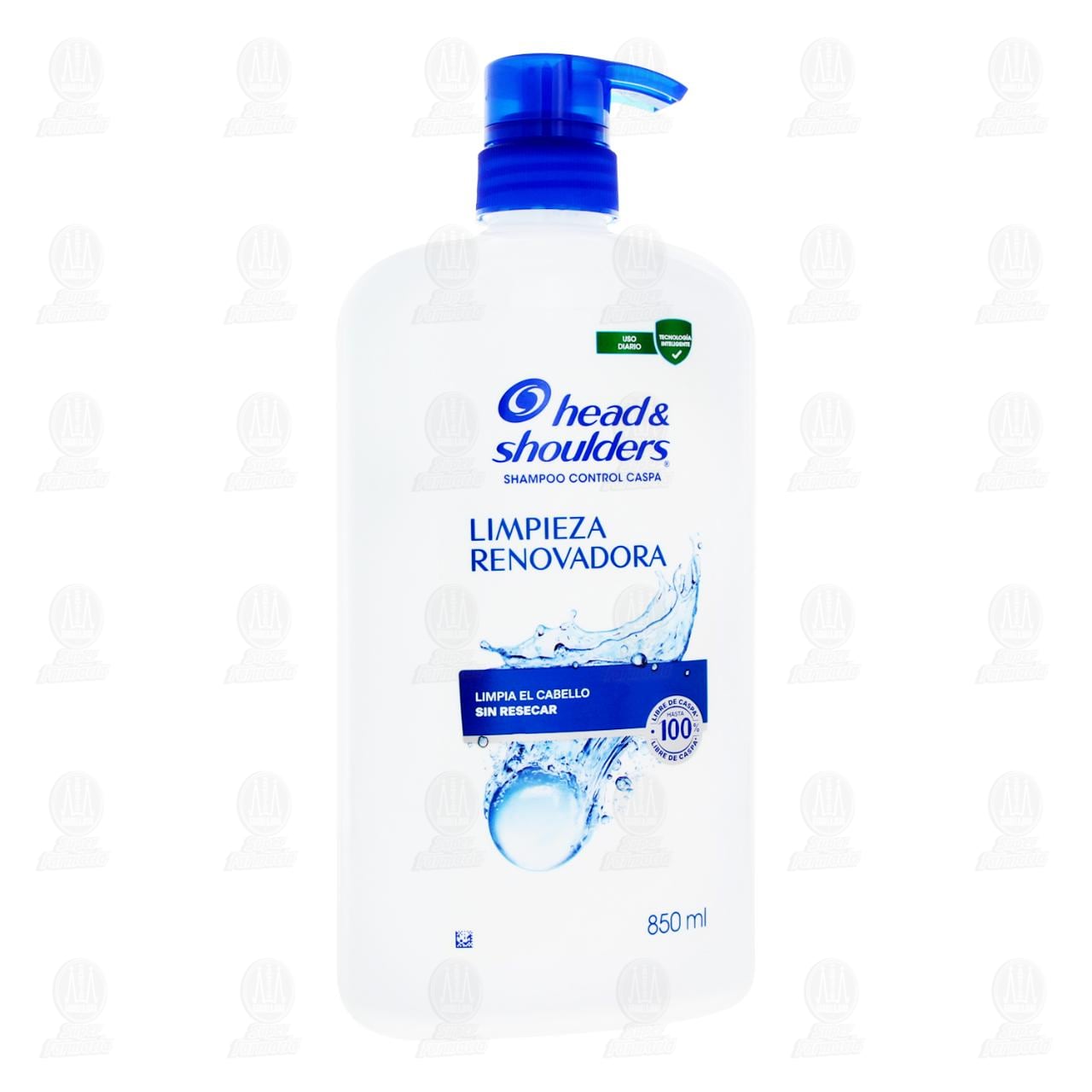 Shampoo Head & Shoulders Limpieza Renovadora, 850 ml.