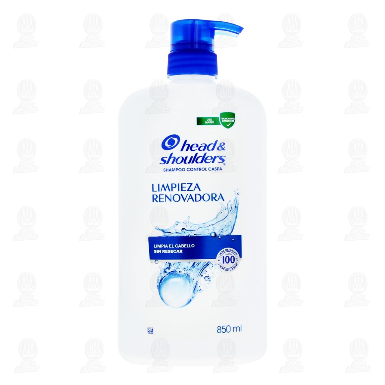 Shampoo Head & Shoulders Limpieza Renovadora, 850 ml. image number 1