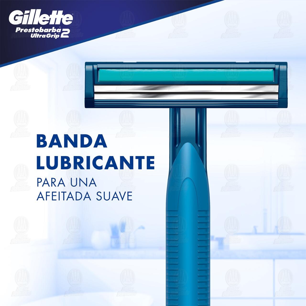 M&aacute;quinas para Afeitar Gillette Prestobarba UltraGrip2 Desechables, 2 pzas. image number 3