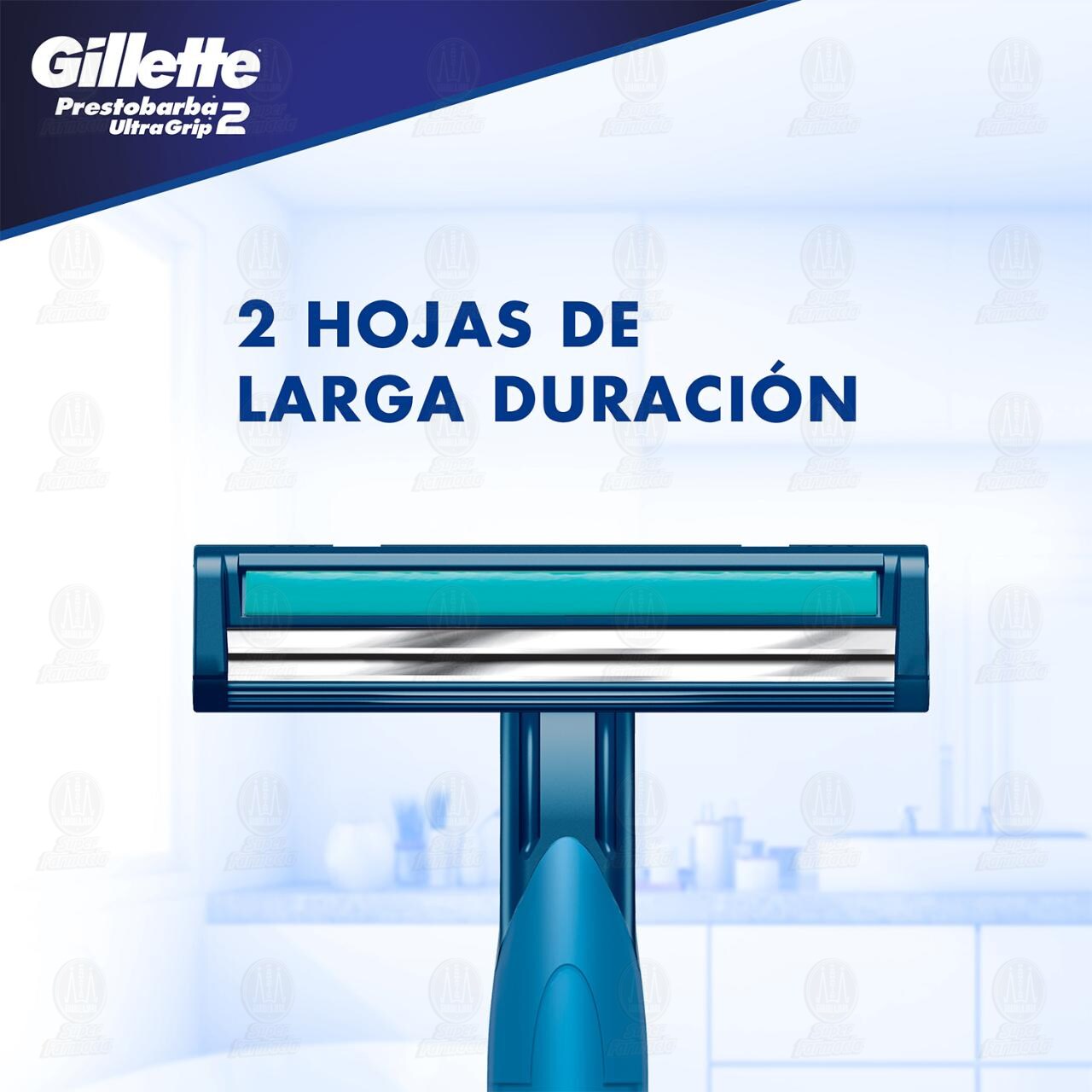 M&aacute;quinas para Afeitar Gillette Prestobarba UltraGrip2 Desechables, 2 pzas. image number 4