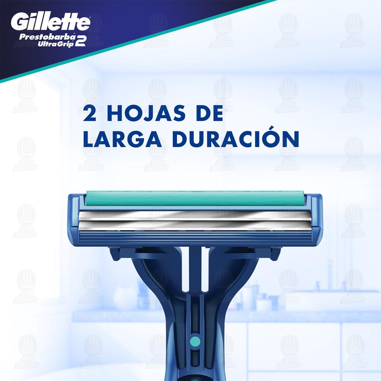 M&aacute;quinas para Afeitar Gillette Prestobarba UltraGrip2 M&oacute;vil Desechables, 2 pzas. image number 4