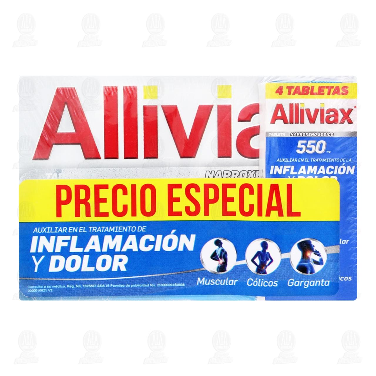 Pack Alliviax 550 mg, 10 Tabletas + 4 Tabletas a Precio Especial, 14 Tabletas. image number 1