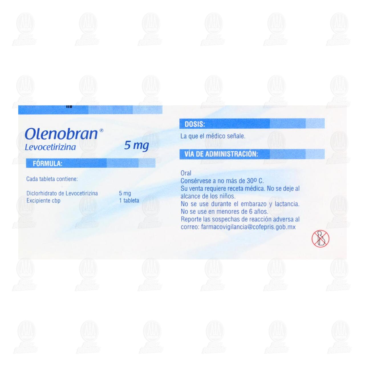 Olenobran 5 mg, 10 Tabletas. image number 2
