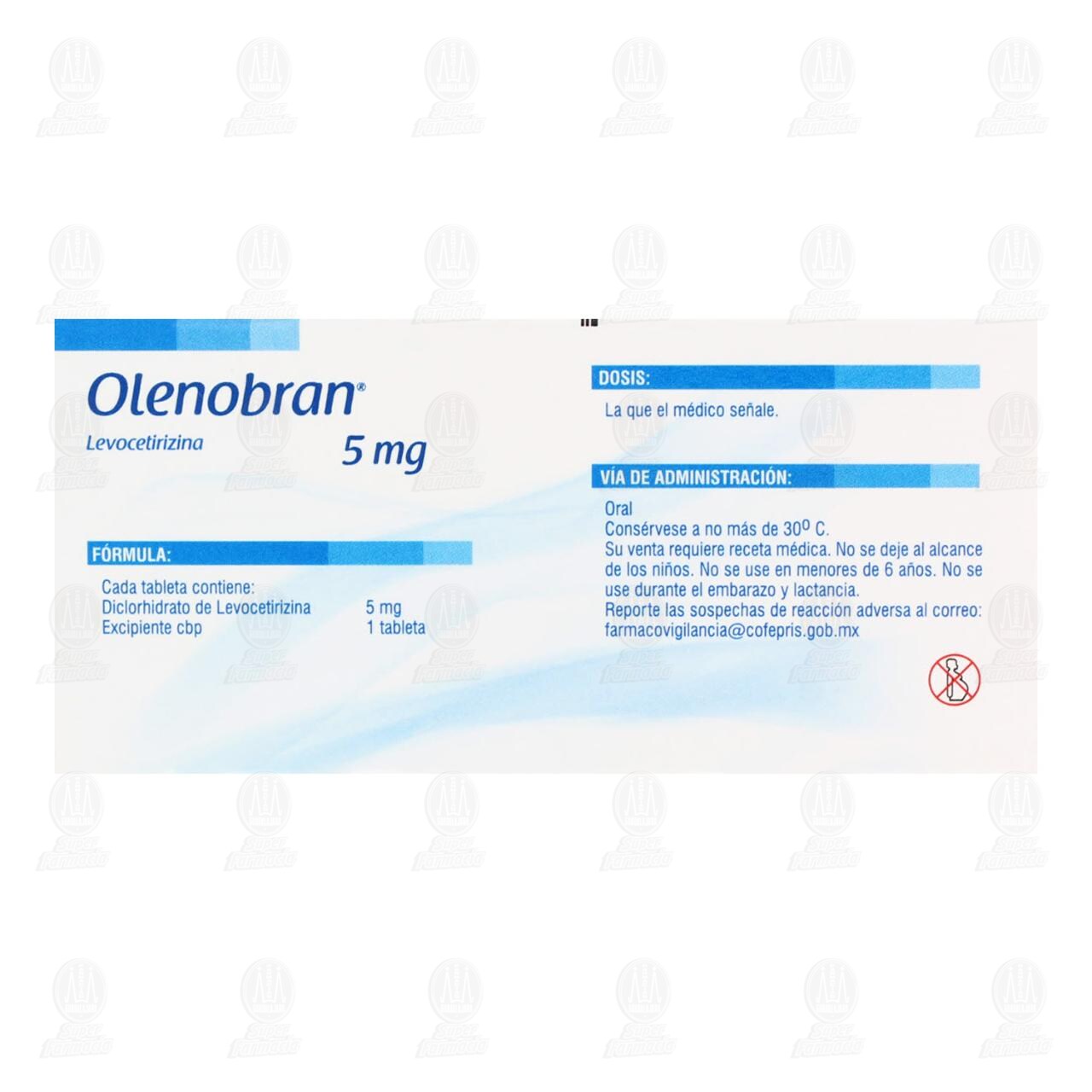 Olenobran 5 mg, 30 Tabletas. image number 2