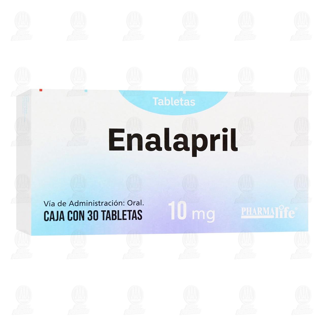 Enalapril 10 mg, 30 Tabletas Pharmalife. image number 0