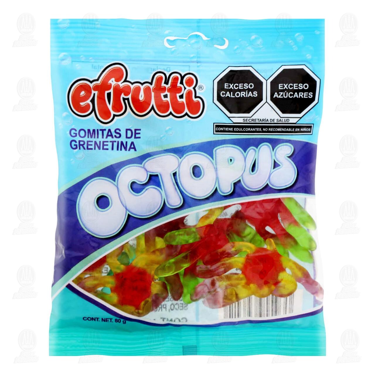 Gomitas eFrutti Octopus, 80 gr. image number 0