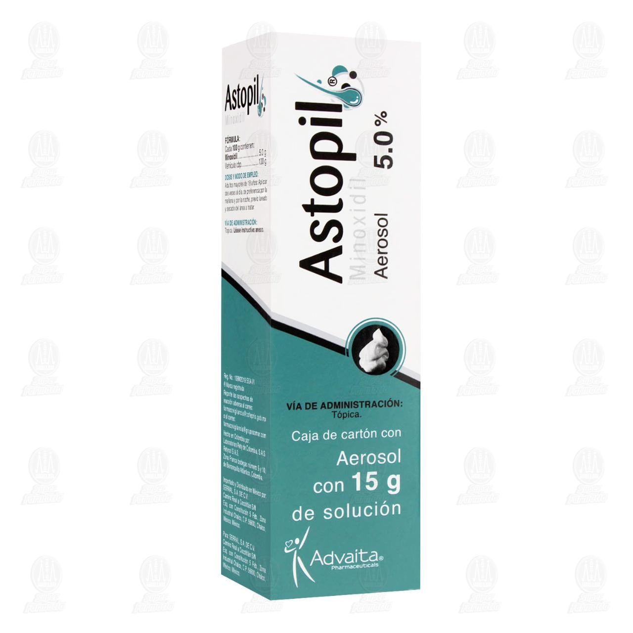 Imagen para Solución Astopil Minoxidil 5.0% en Aerosol, 15 gr.