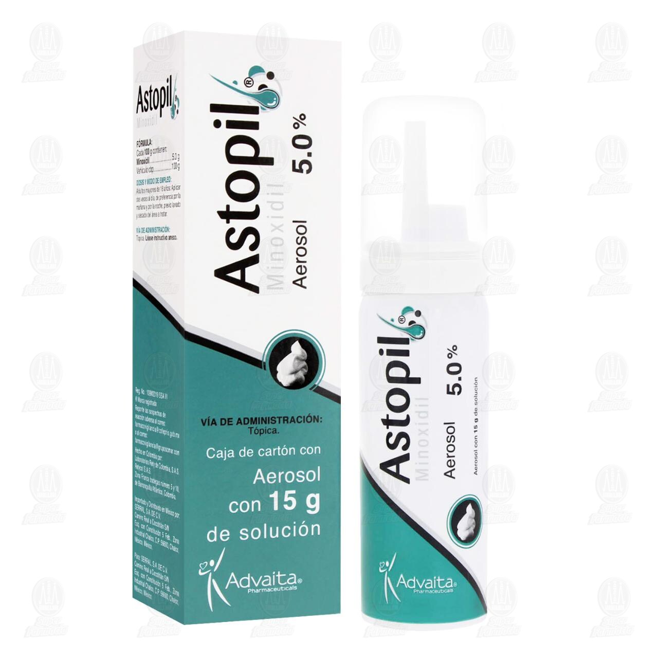 Soluci&oacute;n Astopil Minoxidil 5.0% en Aerosol, 15 gr. image number 3