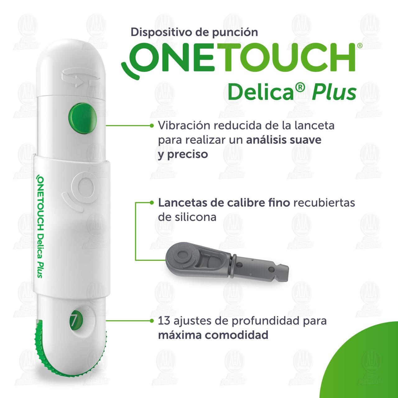 One Touch Delica Plus Lancetas, 25 pzas. image number 2