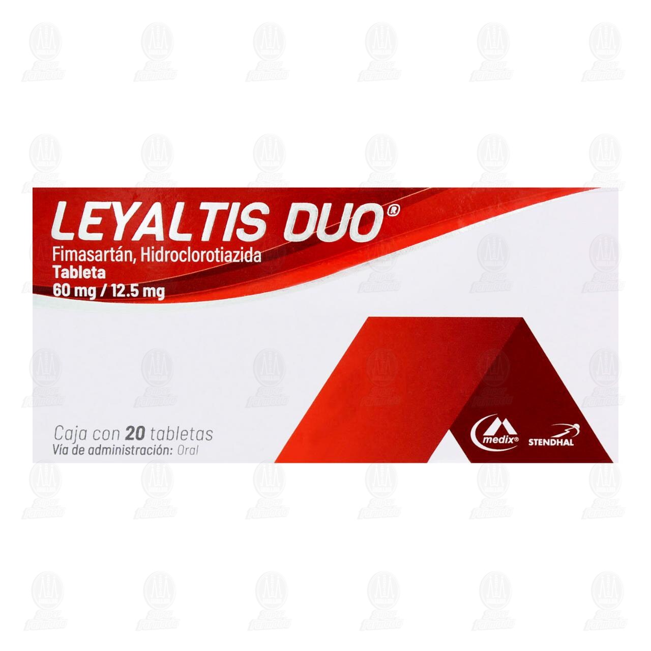Leyaltis Duo 60mg/12.5mg, 20 Tabletas. image number 1