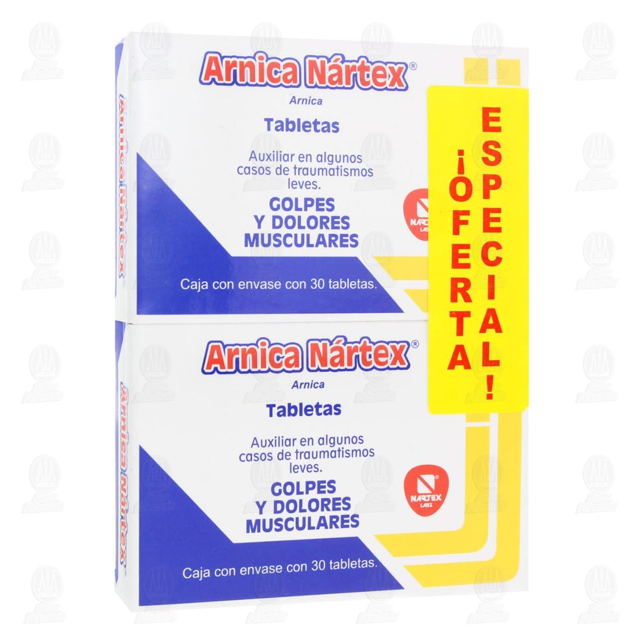 Pack Arnica N&aacute;rtex, 2 Cajas de 30 Tabletas C/U. image number 0