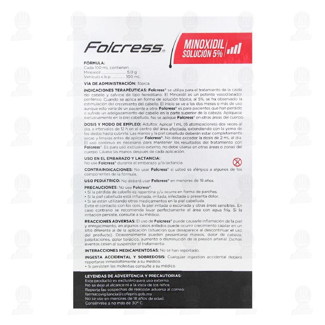 Folcress 5% Soluci&oacute;n, 60 ml. image number 2