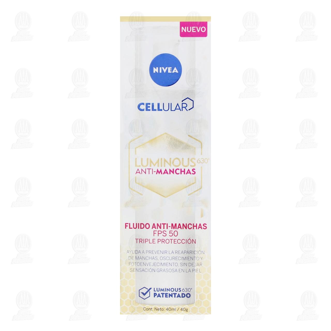 Fluido Nivea Cellular Luminous 630 Anti-Manchas FPS 50, 40 ml. image number 1