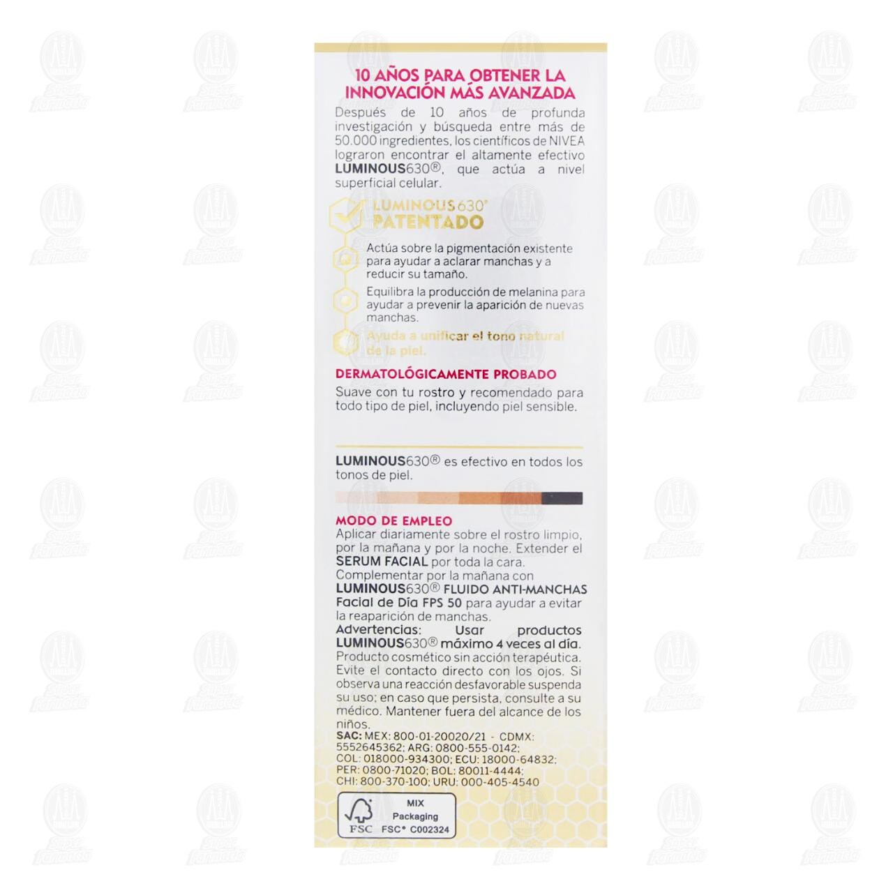 S&eacute;rum Nivea Cellular Luminous 630 Anti-Manchas, 30 ml. image number 2