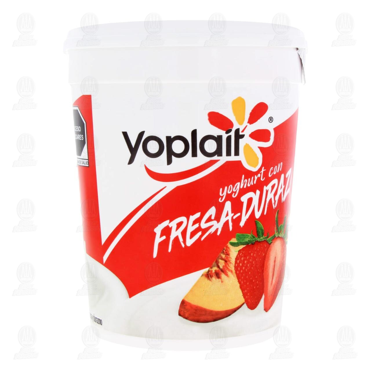 Yoghurt Yoplait con Fresa-Durazno, 900 gr. image number 1