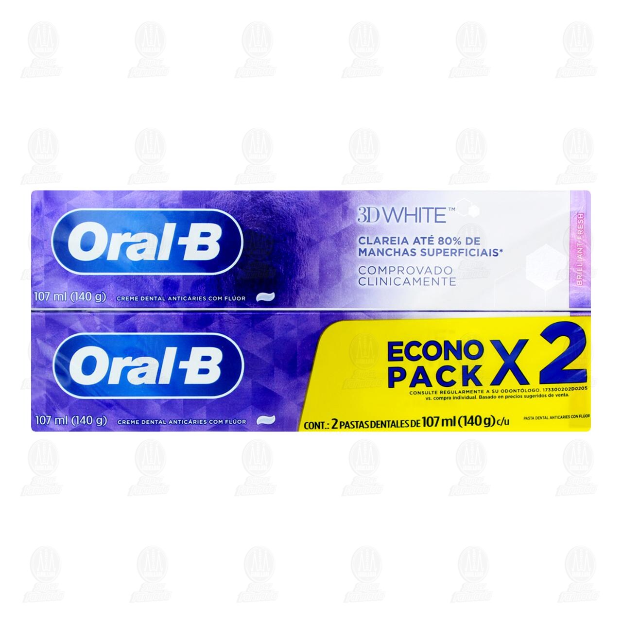 Pack Pasta Dental Oral-B 3D White, 2 pzas. image number 1