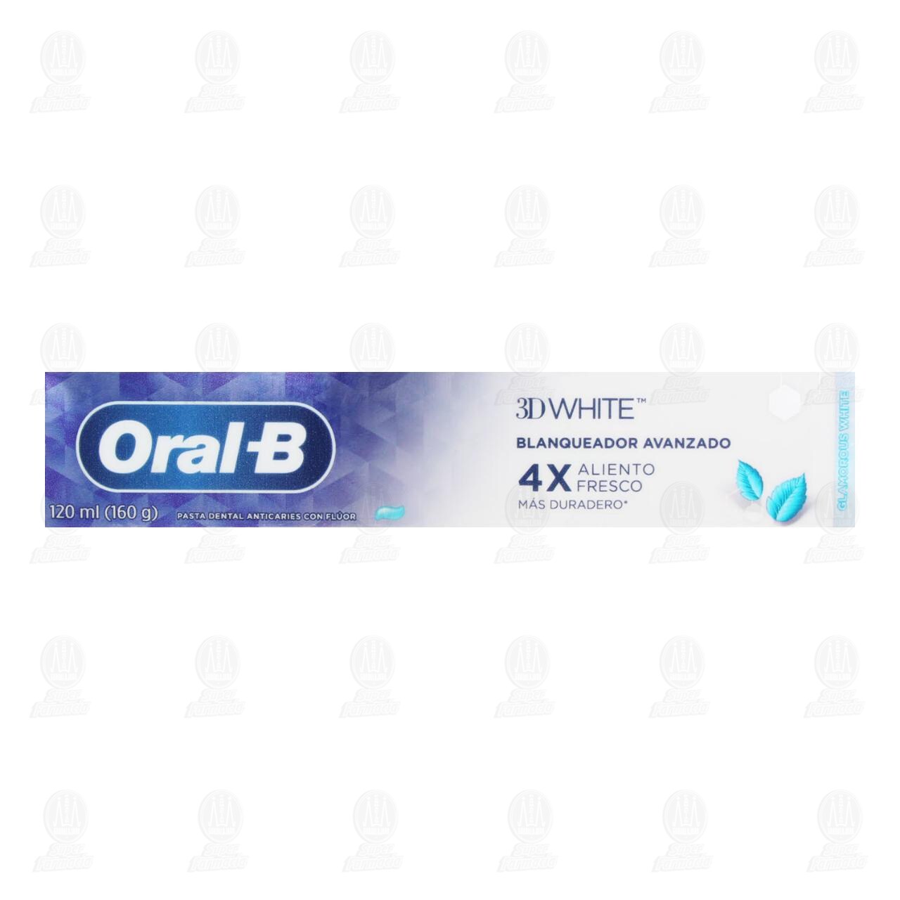 Pasta Dental Oral-B 3D White Blanqueador Avanzado, 120 ml. image number 1