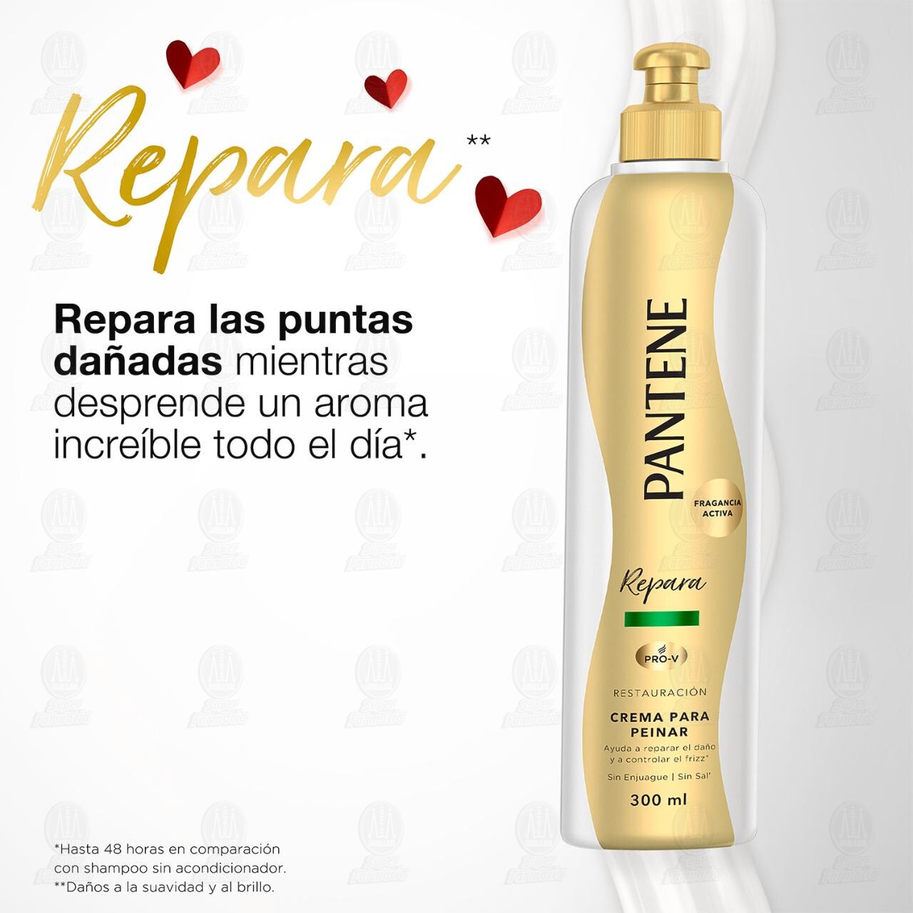 Crema para Peinar Pantene Pro-V Restauraci&oacute;n, 300 ml. image number 3