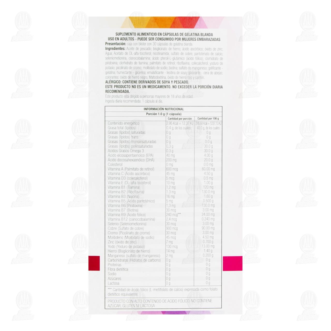 Suplemento Alimenticio Feminis, 30 C&aacute;psulas. image number 2