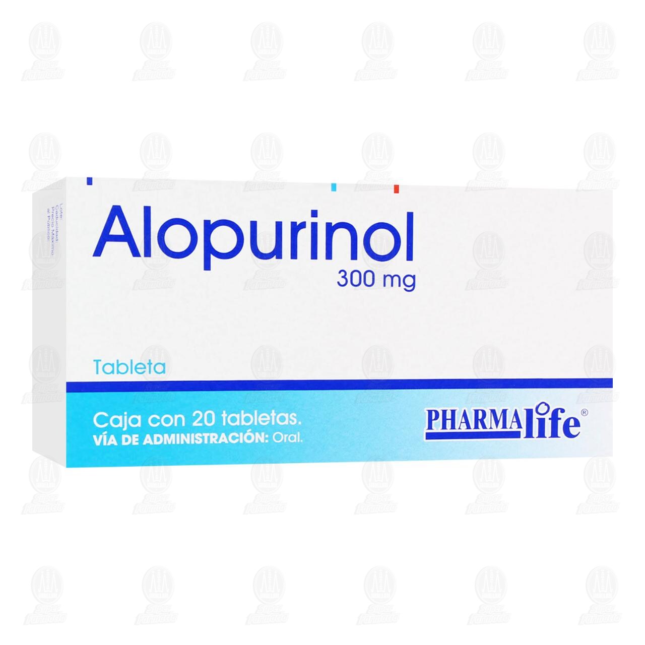 Alopurinol 300 mg, 20 Tabletas Pharmalife.