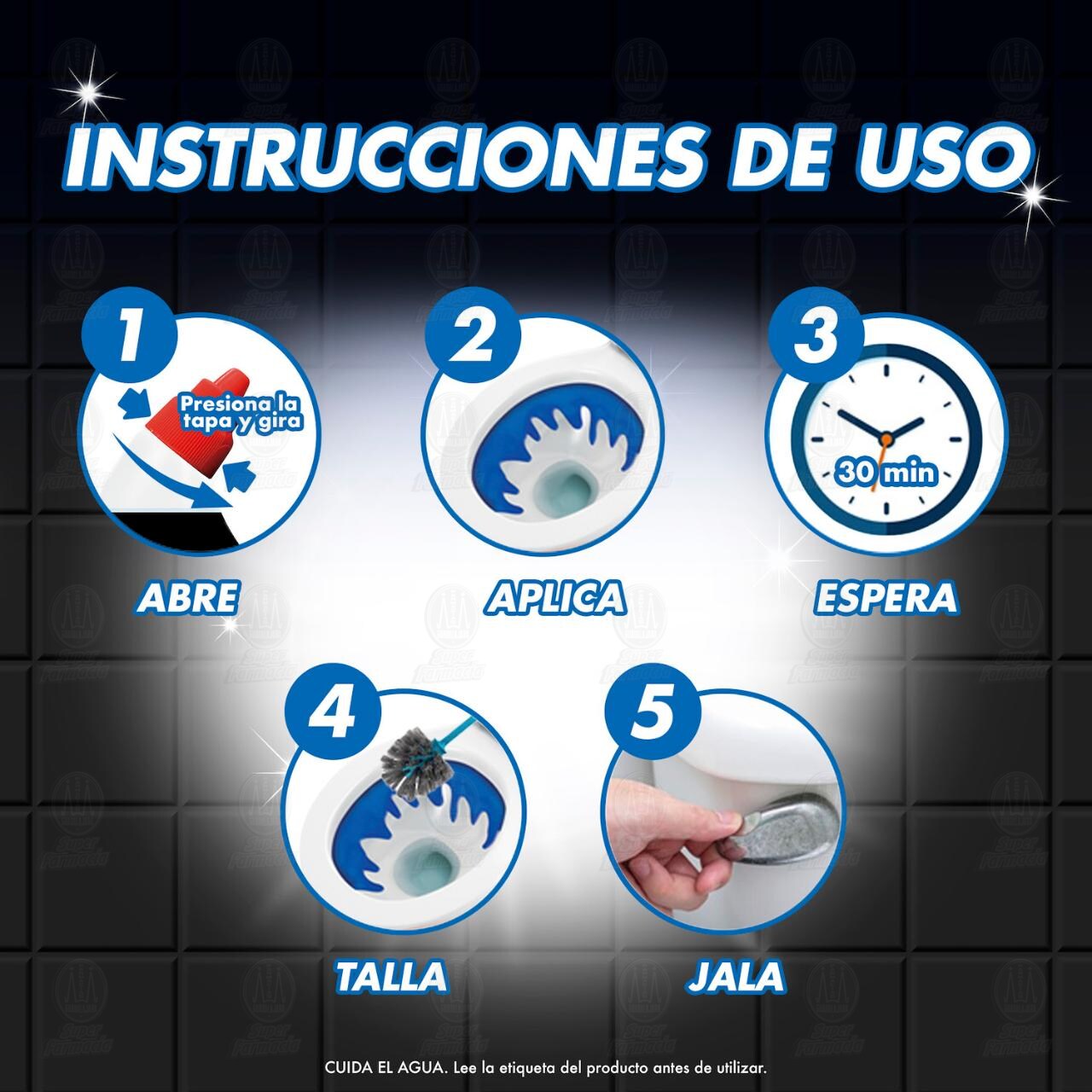 Harpic Limpiador L&iacute;quido de Inodoro 100% Removedor de Sarro, 200 ml. image number 4