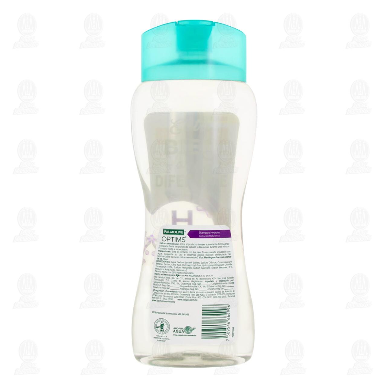 Shampoo Palmolive Optims Hydrate con &Aacute;cido Hialur&oacute;nico, 680 ml. image number 2