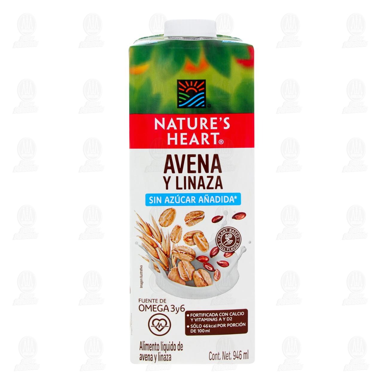 Bebida Nature's Heart de Avena y Linaza, 946 ml. image number 1