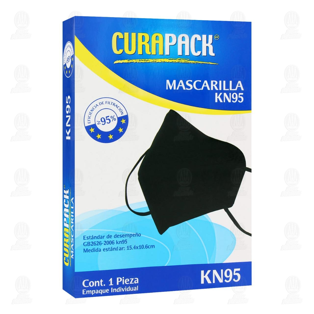 Imagen para Mascarilla Curapack KN95 Negro, 1 pz.