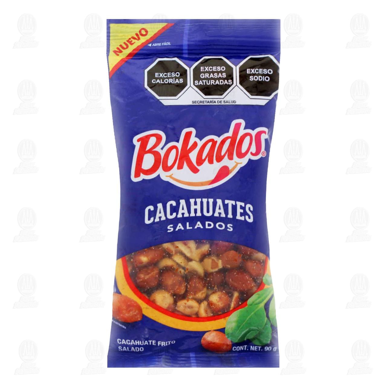 Cacahuates Bokados Salados, 90 gr.