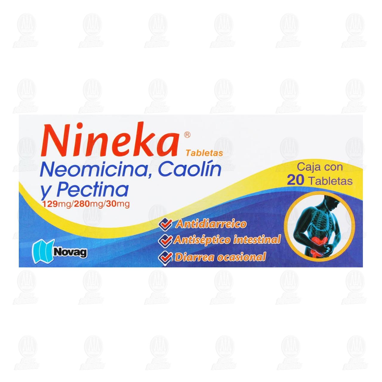 Nineka 120mg/280mg/30mg, 20 Tabletas. image number 1