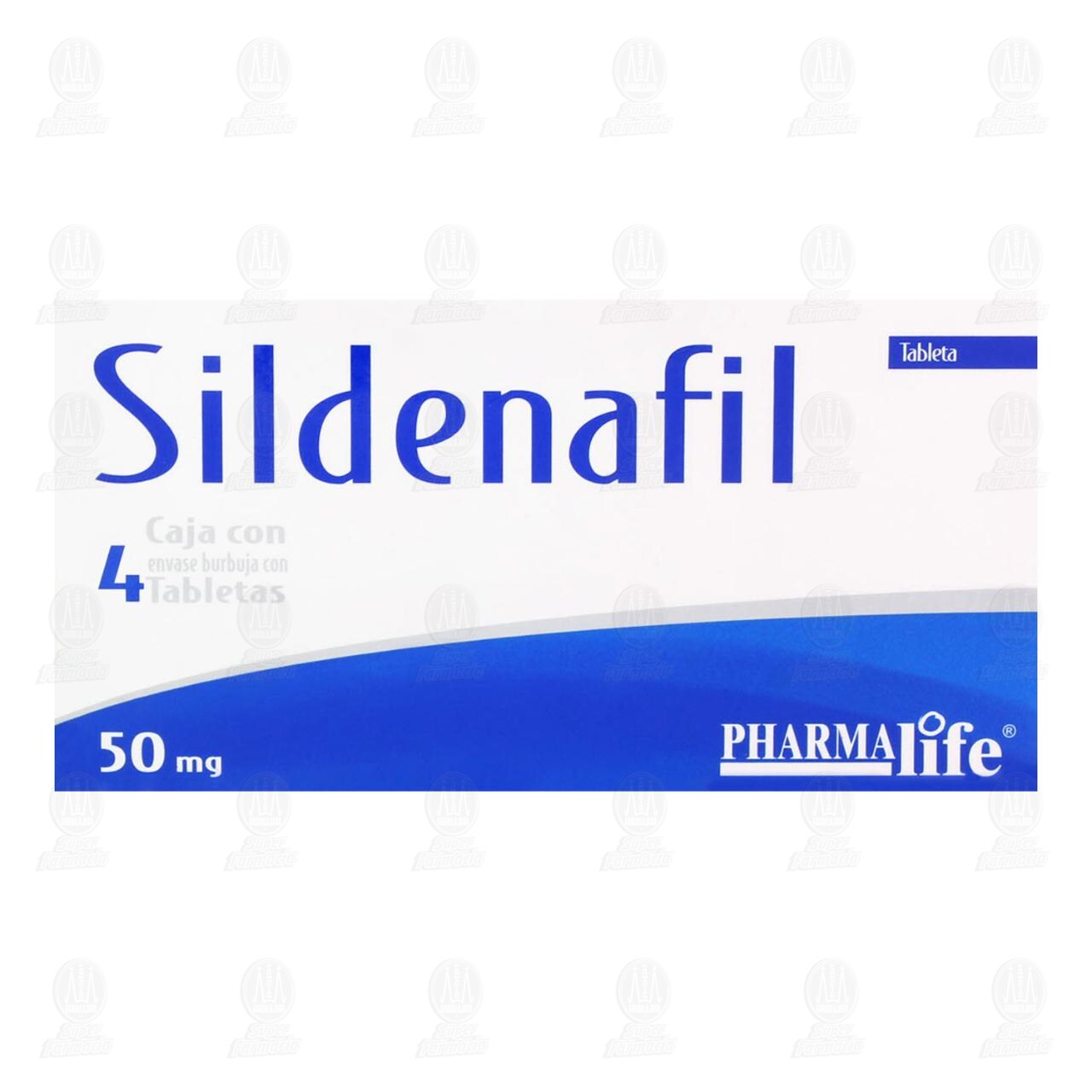 Sildenafil 50 mg, 4 Tabletas Pharmalife. image number 1