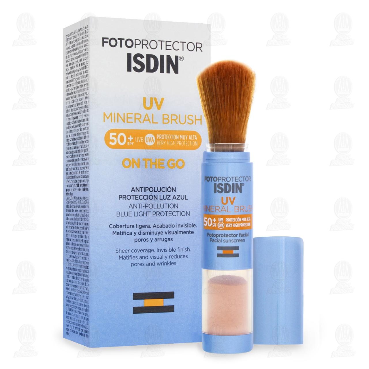 Fotoprotector Isdin Brush Mineral en Polvo SPF50+, 2 gr. image number 3