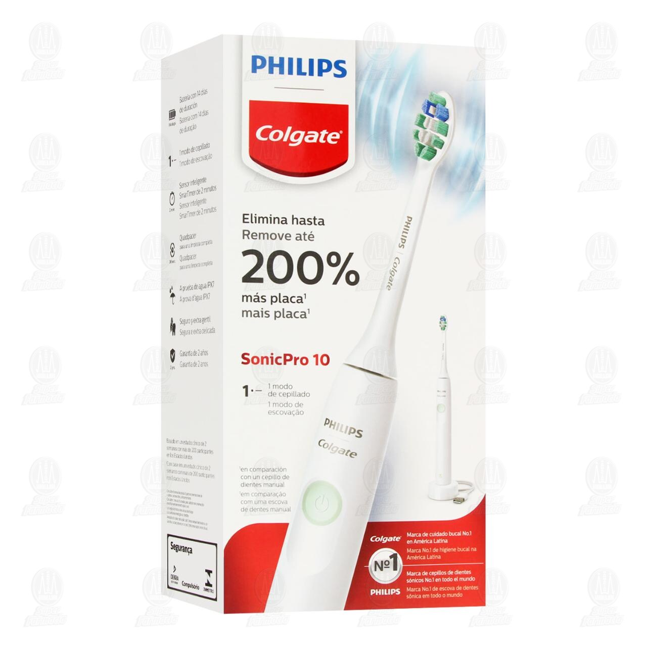 Cepillo de Dientes El&eacute;ctrico Philips Colgate SonicPro 10, 1 pz. image number 0