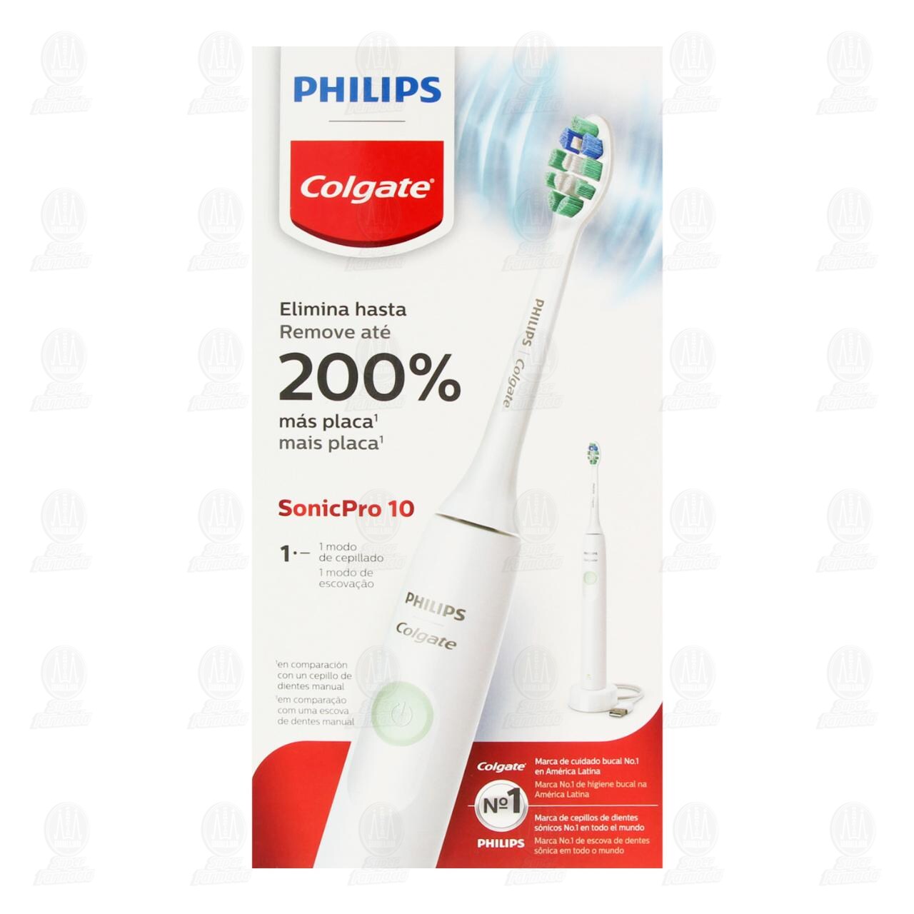 Cepillo de Dientes El&eacute;ctrico Philips Colgate SonicPro 10, 1 pz. image number 1