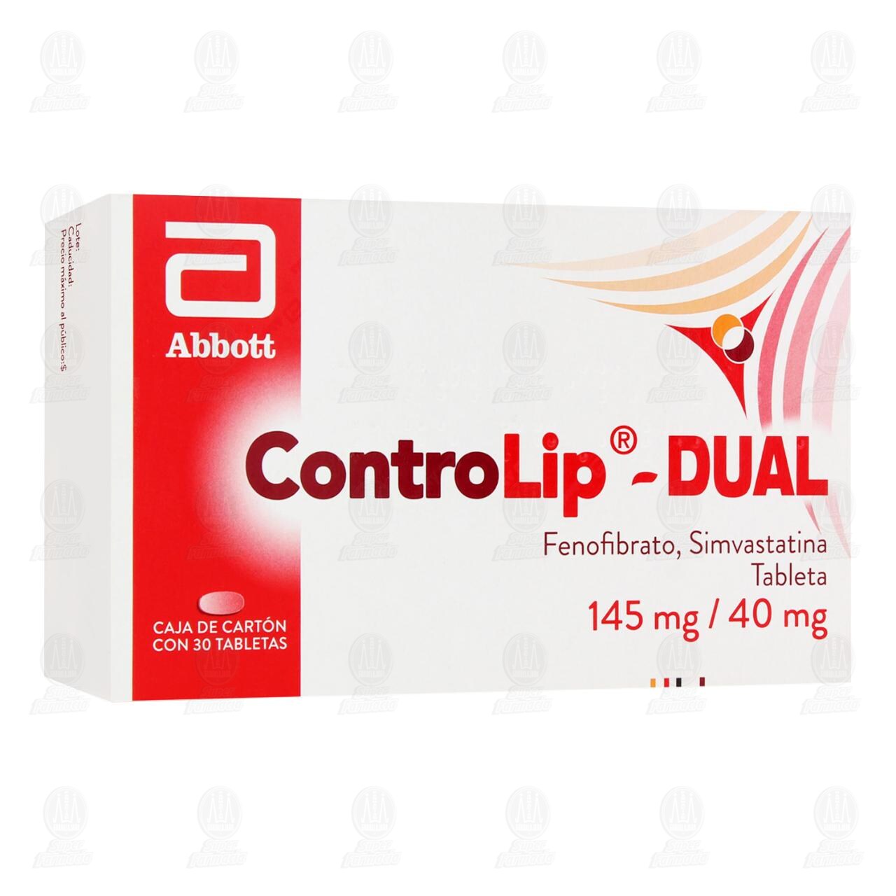 ControLip-Dual 145mg/40mg, 30 Tabletas. image number 0