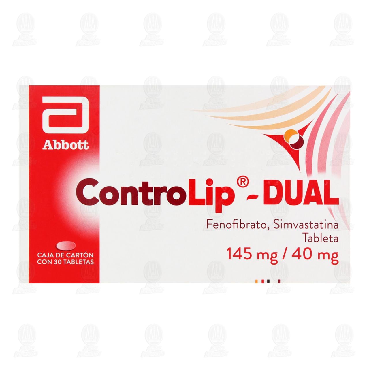 ControLip-Dual 145mg/40mg, 30 Tabletas. image number 1