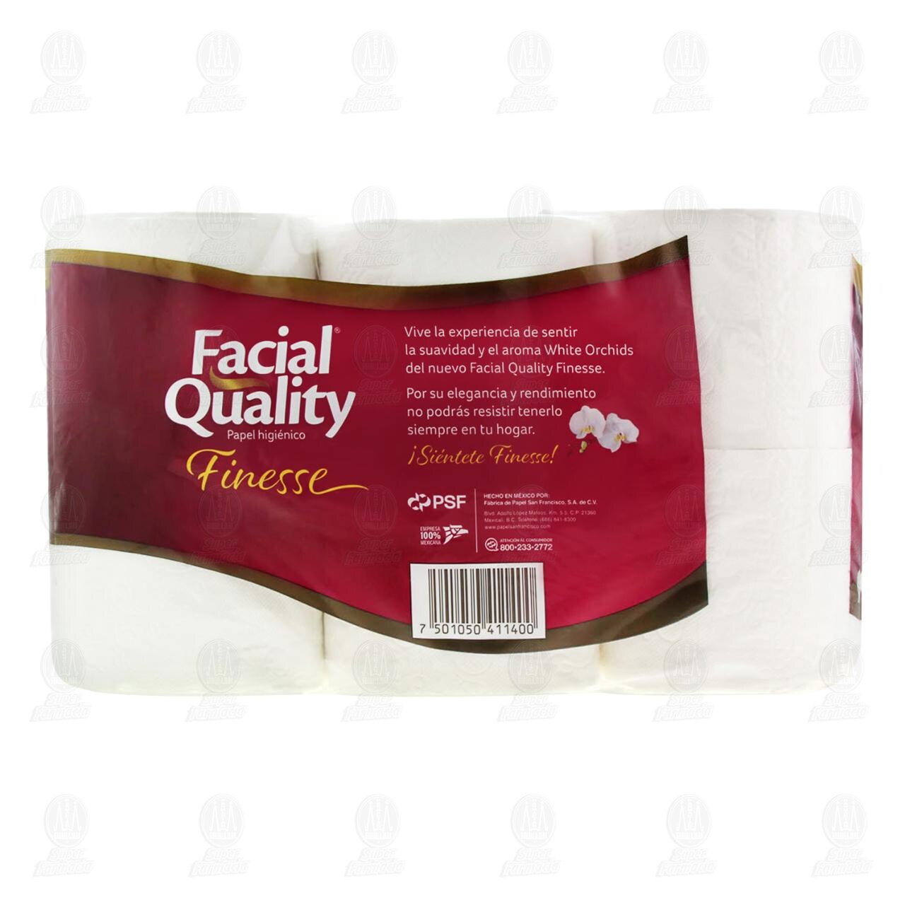 Papel Higi&eacute;nico Facial Quality Finesse, 12 pzas. image number 2