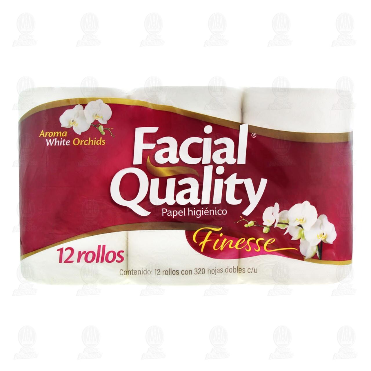 Papel Higi&eacute;nico Facial Quality Finesse, 12 pzas. image number 1