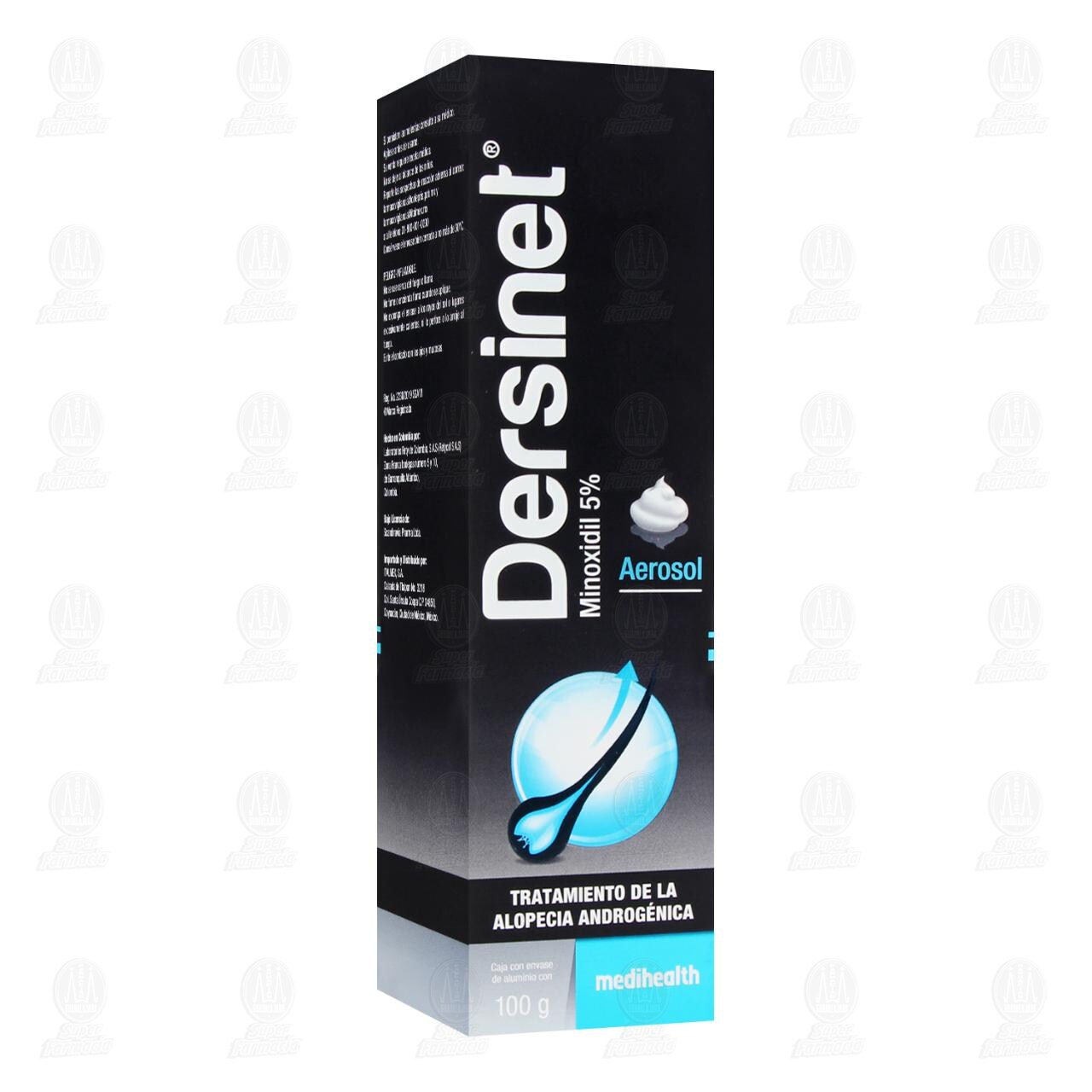 Dersinet Minoxidil 5% en Aerosol, 100 gr. image number 0