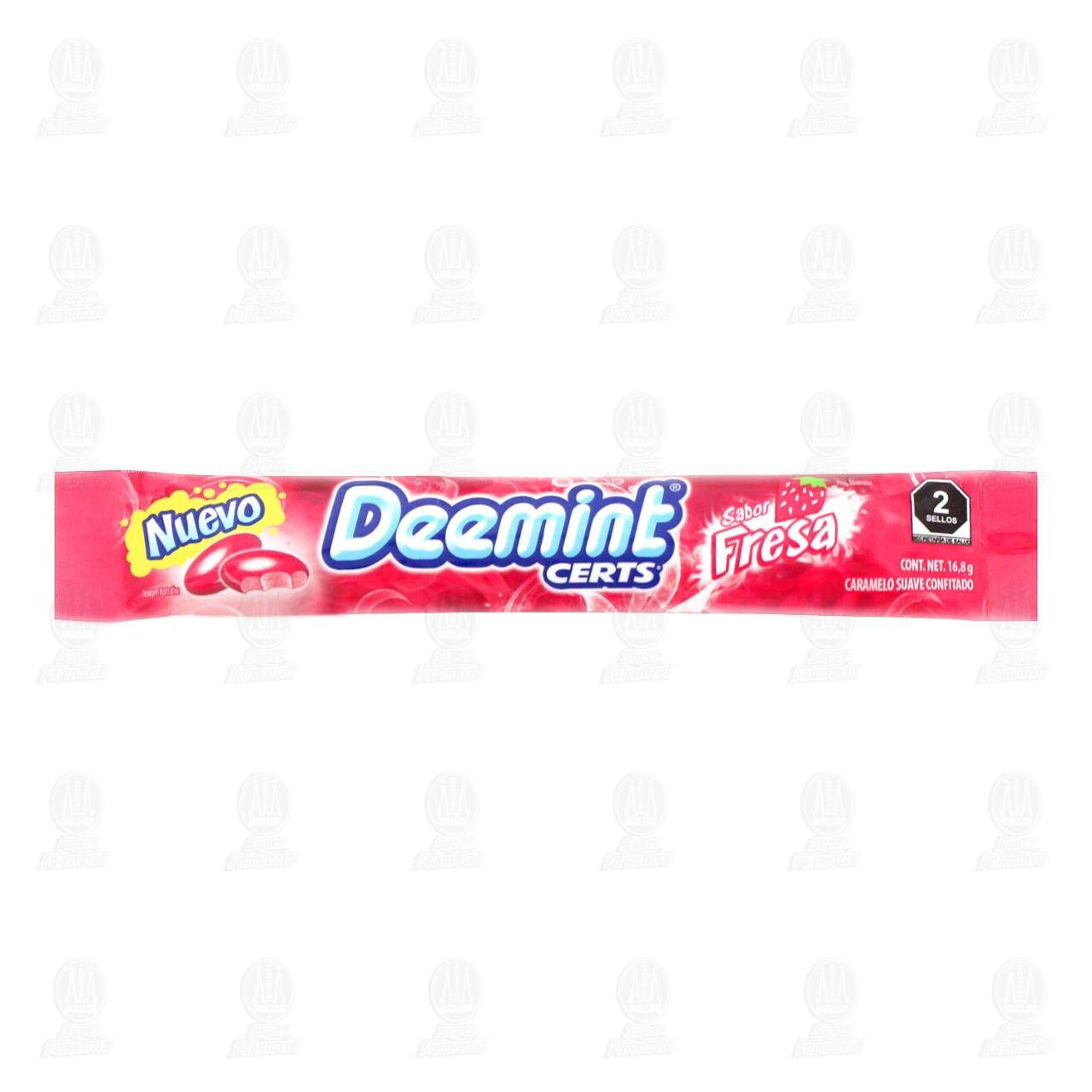 Caramelo Deemint Certs Sabor Fresa, 16.8 gr. image number 0