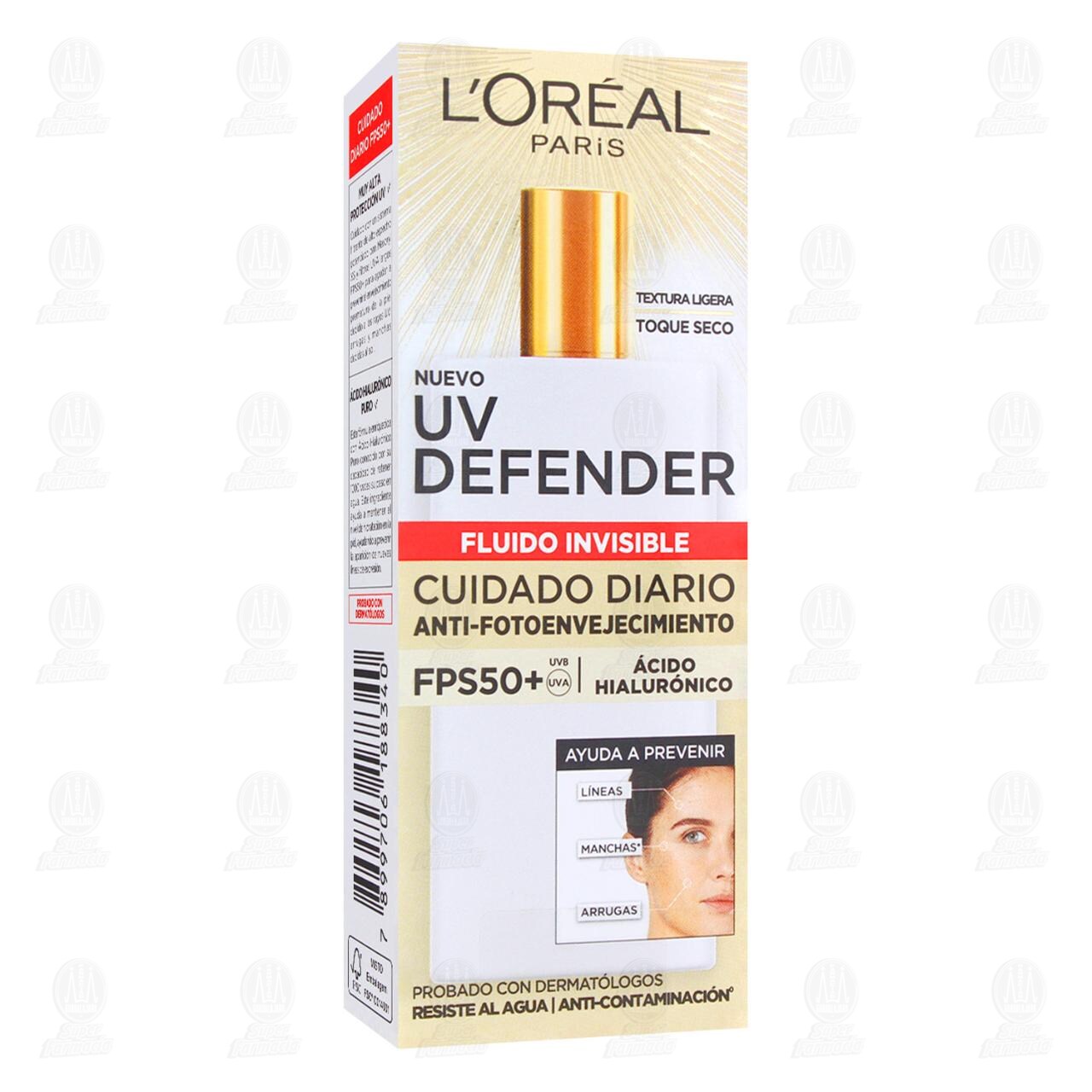 Crema Facial L'Oreál Paris UV Defender Fluido Invisible, 40 gr. image number 0