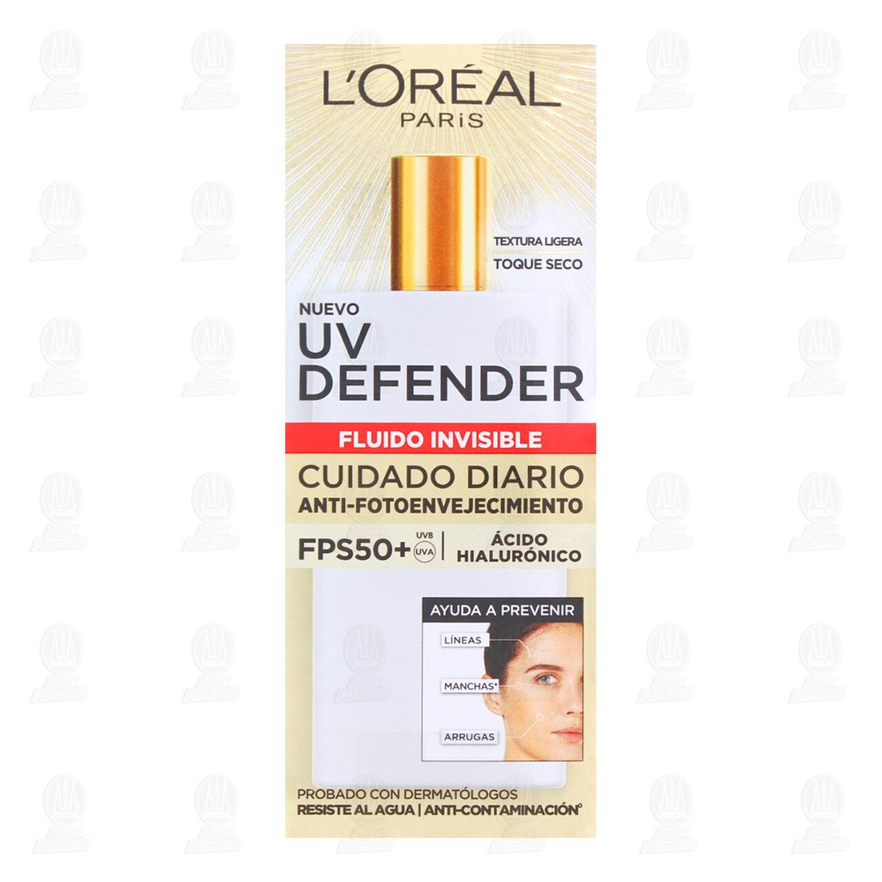 Crema Facial L'Oreál Paris UV Defender Fluido Invisible, 40 gr. image number 1