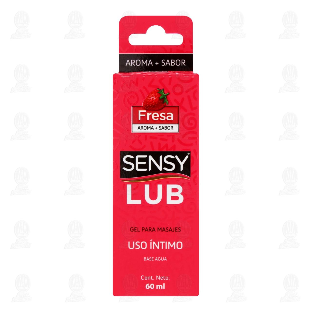 Sensy Lub Gel Íntimo Aroma + Sabor a Fresa, 60 ml. image number 1