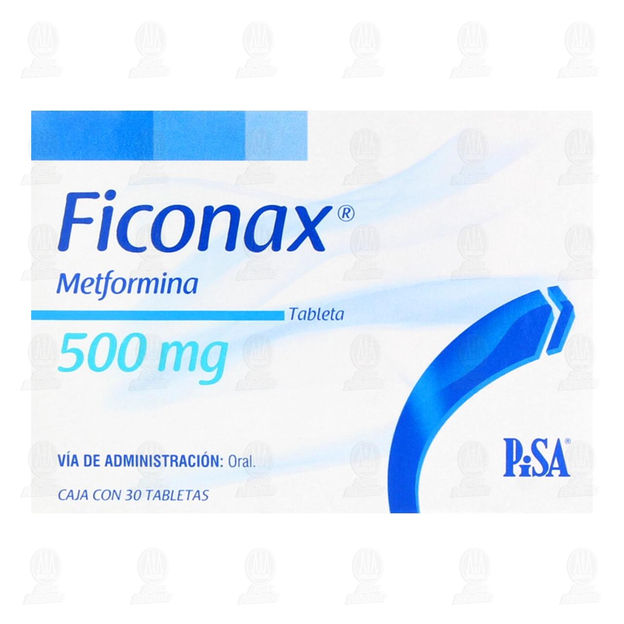Ficonax 500 mg, 30 Tabletas. image number 1
