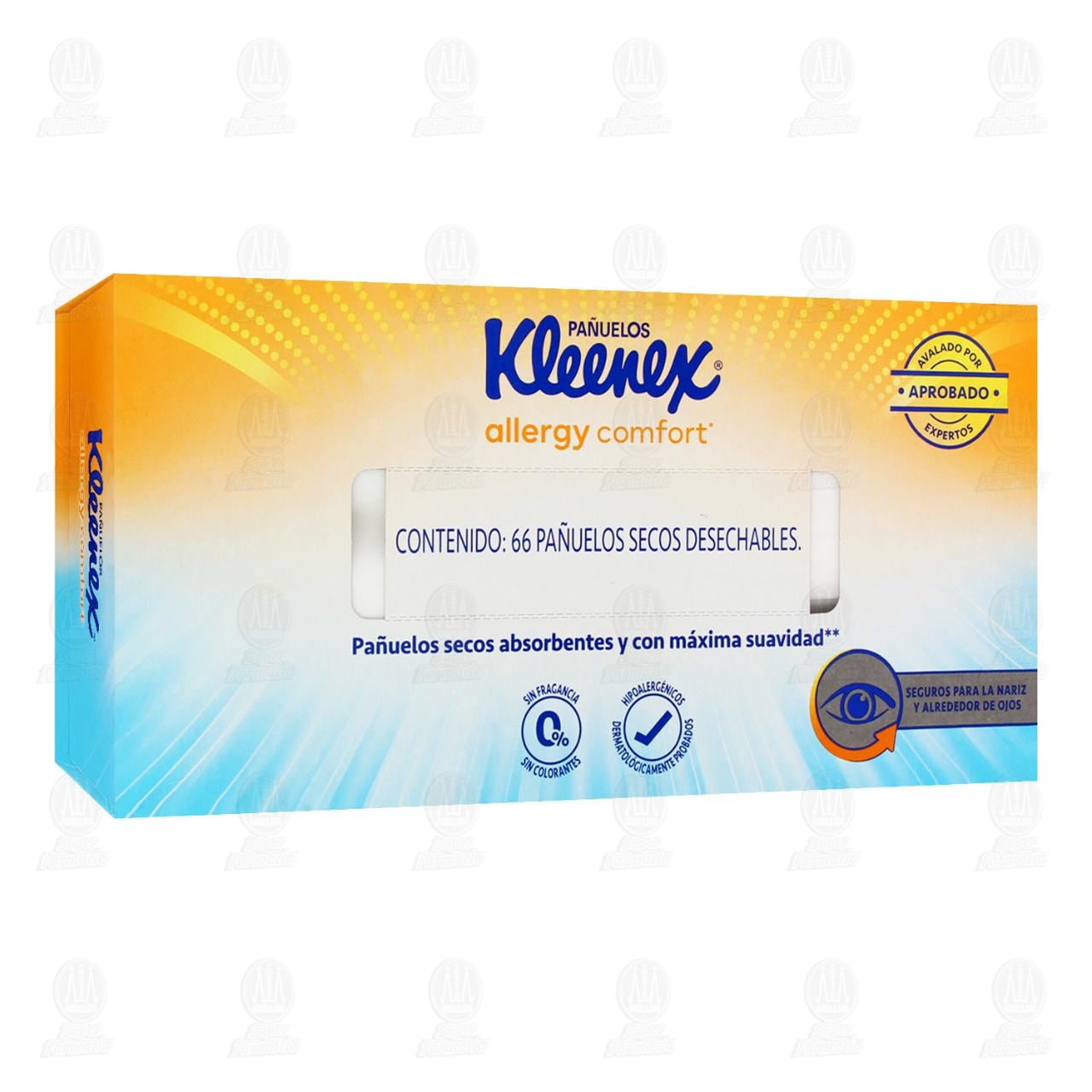 Imagen para Pañuelos Secos Kleenex Allergy Comfort Desechables, 66 pzas.