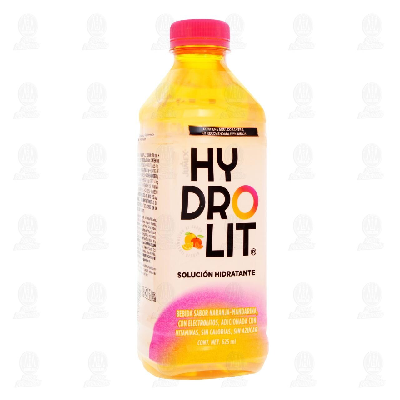 Soluci&oacute;n Hidratante Hydrolit con Electrolitos Sabor Naranja-Mandarina, 625 ml.