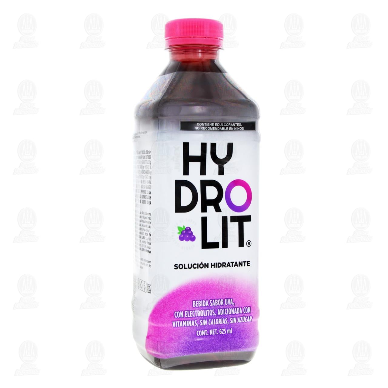 Imagen para Solución Hidratante Hydrolit con Electrolitos Sabor Uva, 625 ml.
