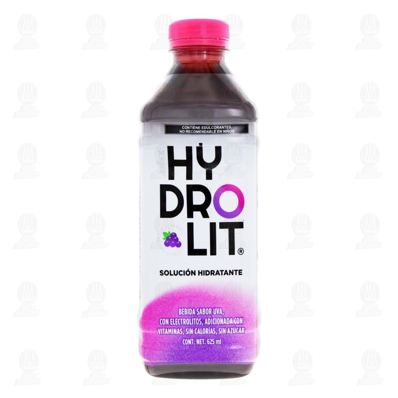 Soluci&oacute;n Hidratante Hydrolit con Electrolitos Sabor Uva, 625 ml. image number 1